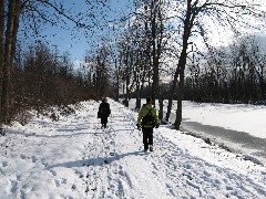 Ruth Dorrough; Lyn Jacobs; Hiking; Erie Canal
