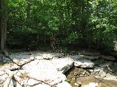 a waterfall; Conservation Trail Hiking