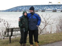 Ruth Bennett McDougal Dorrough; Dan Dorrough; CT-12 Conservation Trail Hiking; Niagara river