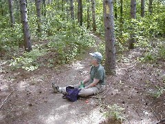 Ruth Bennett McDougal Dorrough; Hiking FLT L-01 Letchworth