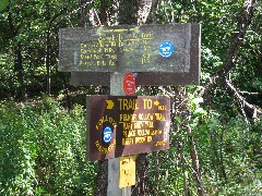 sign; Pelnor Hollow Trail; Hiking; NCT; FLT; M-30