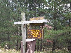 sign Trail to Touch Me Not Trail; Beaverkill Vista; Little Pond Campsite; Big Pond; Alder Lake; Hiking; NCT; FLT; M-30