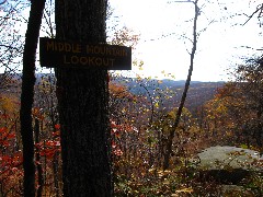 MIddle Mountain Split Rock Lookout sign; Lookout in the Catskills; Hiking; NCT; FLT; M-30