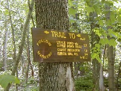 Hiking NCT FLT M31 Little Pond Trail Cabot Mountain Beech Hill Road sign