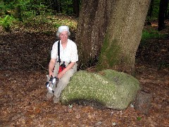 Ruth Bennett McDougal Dorrough; Hiking; Great Eastern Trail sign