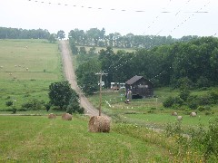 Hay rolls; Hiking; Great Eastern Trail; CH3