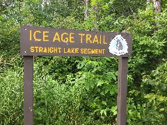 IAT
sign Ice Age Trail; Straight Lake Segment, WI