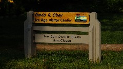 IAT
sign David R Obey
Ice Age Visitor Center