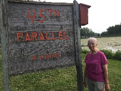 Ruth Bennett McDougal Dorrough; 
sign 45th parallel of Latitude