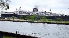 Badger Ferry Ship; Ferry Landing Manitowoc, WI