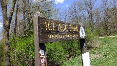 IAT; sign Ice Age Trail; Waupaca River Segment