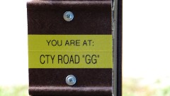 sign You are at IAT; County Road GG