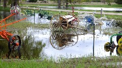 submerged farm machinery; IAT; Buffalo Lake area, WI