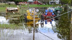 submerged farm machinery; IAT; Buffalo Lake area, WI