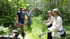 Maintainance crew; Ruth Bennett McDougal Dorrough; Judy Geisler; Averill Creek Wilderness Segment, WI