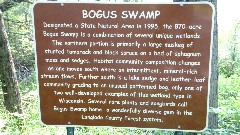 sign Bogus Swamp, WI