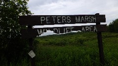 sign IAT; Peter s Marsh Wildlife Area, WI