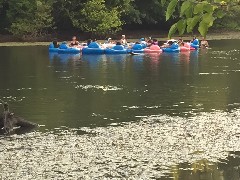 tubing on the Sugar River; Sweet Minihaha Campground, WI