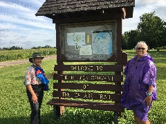 Ruth Bennett McDougal Dorrough; Judy Geisler; IAT; MIlton Segment, WI
sign Welcome to Miton Segment of the Ice Age Trail