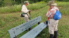 Judy Geisler; Ruth Bennett McDougal Dorrough; bench
In Memory of all the trails we alked together