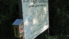 sign IAT; Ice Age Wetland; Aldo Leopold Overlook, WI