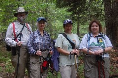 Dan Dorrough; Ruth Bennett McDougal Dorrough; Sylvia; Patty Millard; Hiking; Allegany County Hike Series