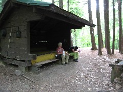 Ruth Bennett McDougal Dorrough; Lyn Jacobs; Hike Series Hiking NCT FLT Shelter near Wally Wood monument