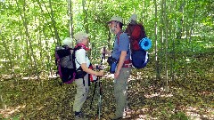 Dan Dorrough; Ruth Bennett McDougal Dorrough; NCT; FLT; M-09; wearing our full backpack for the first time