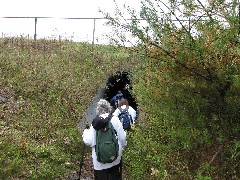 Ruth Bennett McDougal Dorrough; Patty Millard; unnel under Route 390; Steuben County Hike Series M-10 FLT NCT Hiking