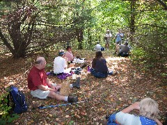 lunch Pigtail Hollow and Urbana State Forests; Group Hike led by Irene Szabo