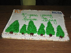 Harmon Strong s birthday cake at Hickory Hill Family Camping Resort, Bath, NY