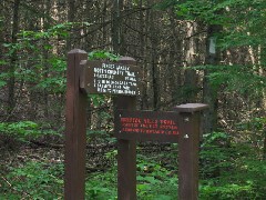 End of Bristol Hill branch of FLT and connection to Main Trail; Steuben County Hike Series M-12 FLT NCT Hiking