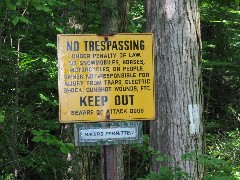 Steuben County Hike Series; Cochrane Road; sign