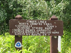 sign Steuben County Hike Series M-12 FLT NCT Hiking