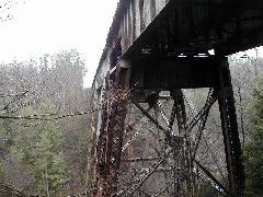 Hiking NCT FLT M14 Glen Creek Railroad Bridge