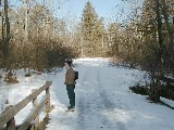 Ruth Bennett McDougal Dorrough; Hiking FLT M16 Ithaca- Hines Road snow shoeing;