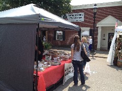 Chad Wilde s tent at the Fremont MI baby food festival