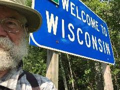 Dan Dorrough; NCT; Hoyt Rd; Michigan/Wisconsin Border; Saxon, WI
sign Welcome to Wisconsin