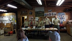 BOD dinner at Boy Scouts Cabin; Lowell MI