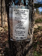 sign North Country NAtional Scenic Trail; Adopt a Trail; NCT; Blue Lake, MI