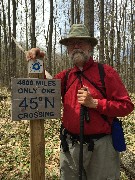 Dan Dorrough; 
sign 4600 miles only one 45 deg N crossing