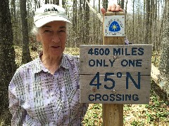 Ruth Bennet McDougal Dorrough McDougal Dorrough; 
sign 4600 miles only one 45 deg N crossing