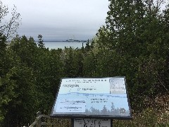 NCT; St Ignace, MI
sign The Mighty Makinac Bridge