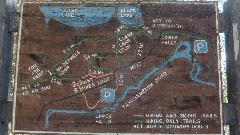 sign; map; NCT; County Rd 500; Tahquameon River, MI