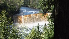 NCT; waterfall; Lower Tahquamenon Falls Campground, MI