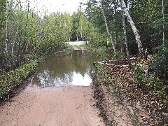 NCT; flooded trail ; Northwestern Rd, MI