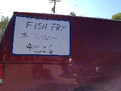 sign Fish Fry Today; 4pm; Grand Morais, MI