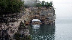 NCT Lake Superior Lakeshore Hiking Trail; PIctured Rocks, MN