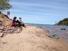 Dawn Bower; Dan Dorrough; Little Presque Isle State Campground, MI