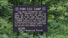 sign Pori CCC Camp